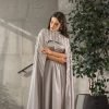 Malak Floral Print Modest Long Maxi Dress - Chocolate Blossom