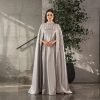 Malak Floral Print Modest Long Maxi Dress - Chocolate Blossom